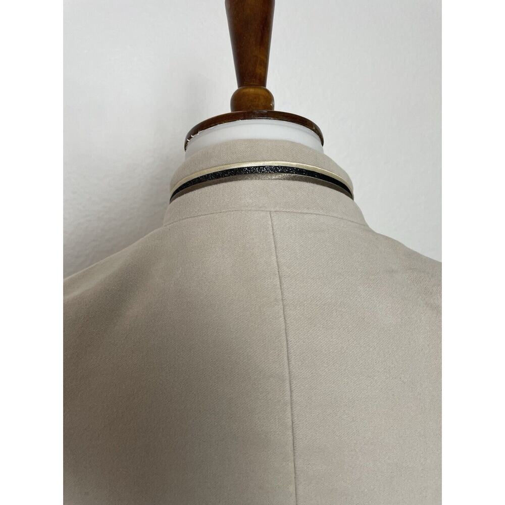 Zara Basic Collection Jacket Blazer Military Sing… - image 8